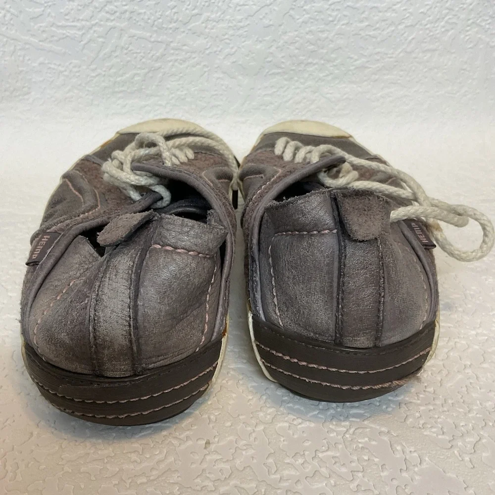 Patagonia Patrol  Brown Leather/Hemp Lace-Up Sneakers Sz 7,5